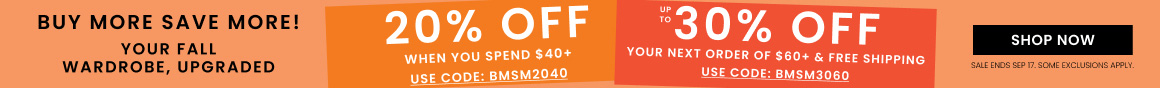 Up to 30% off + Free Shipping
